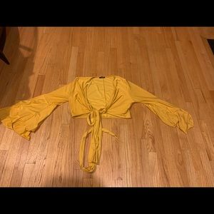 Fashion nova wrapped top